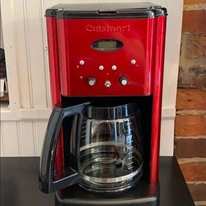 Red Cuisinart Programmable Drip Coffee Maker 12 c